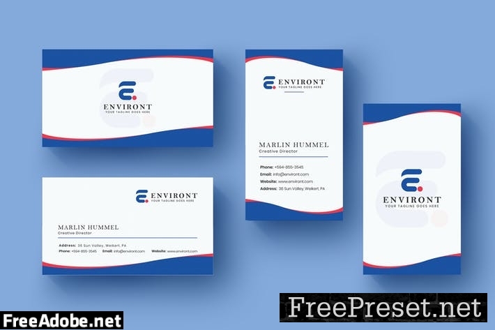 Business Card Name Horizontal and Vertical Q9THP7G