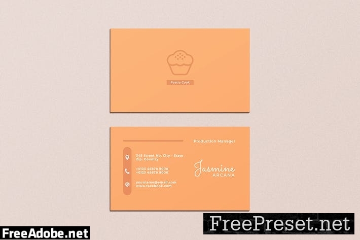 Business Card Restaurant FK5PUDY