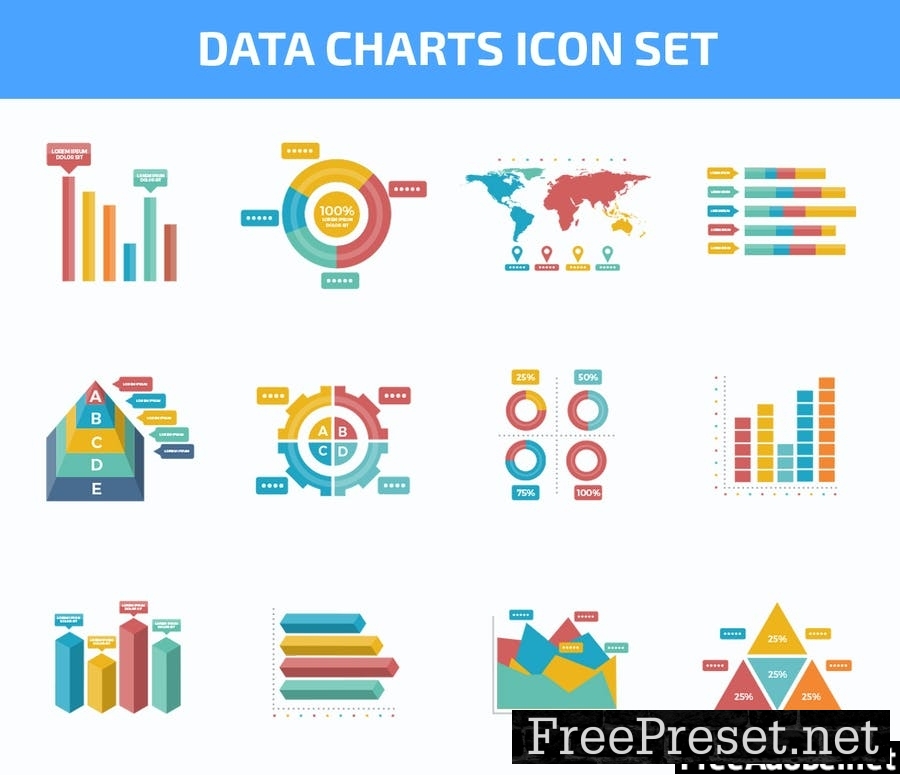 Business Charts Icon Set