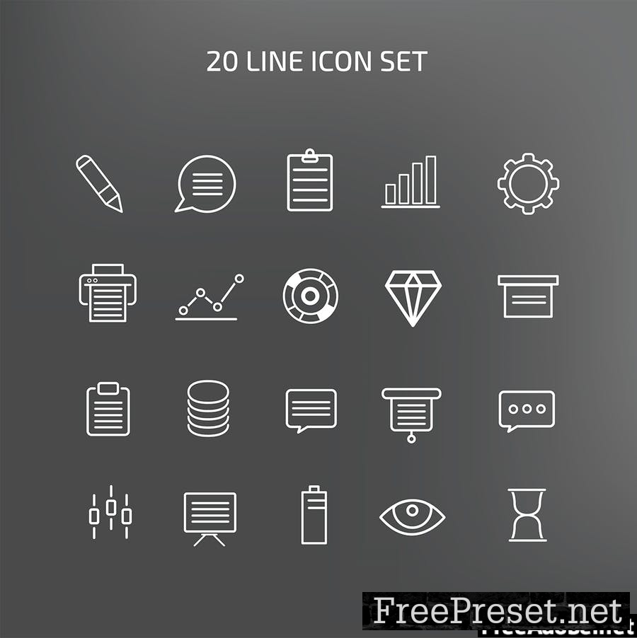 Business Charts Icon Set