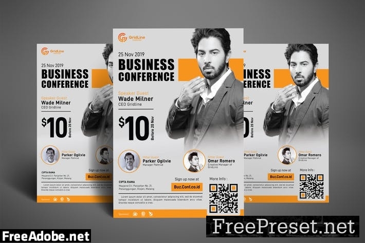 Business Conference Poster Flyer ZEEEH92