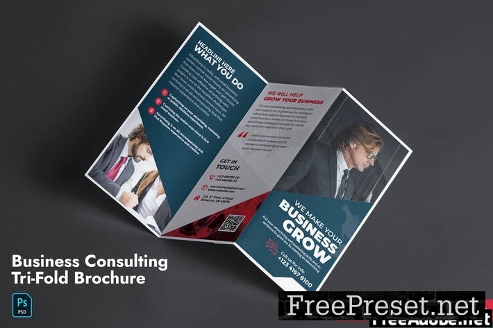 Business Consulting Tri-Fold Brochure QMPX9F2