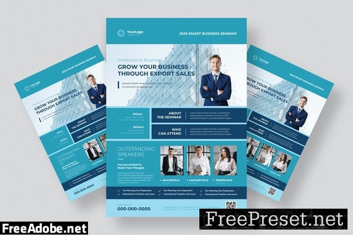 Business Event Flyer Design WQ495EZ