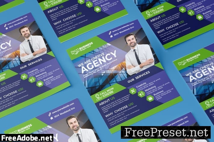 Business Flyer PSD Template X8JTT5U