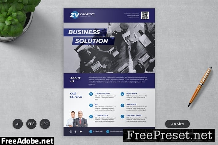 Business Flyer Template 01 - Slidewerk KHGUT2N