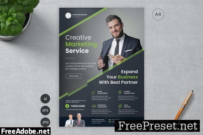 Business Flyer Template 06 - Slidewerk DUQHWJC