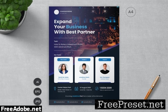 Business Flyer Template 07 - Slidewerk AVAPJ24