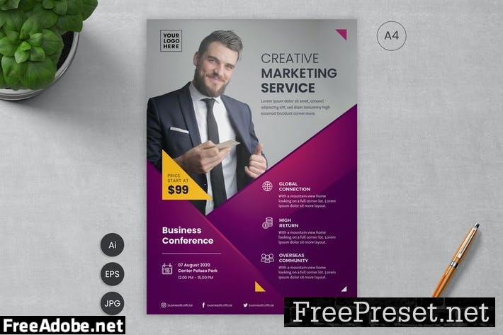 Business Flyer Template 10 - Slidewerk LV7JYM6