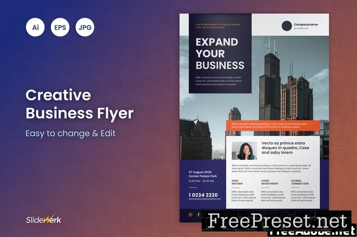 Business Flyer Template 17 - Slidewerk PLVU98F