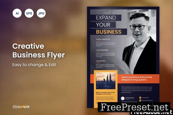 Business Flyer Template 18 - Slidewerk X5DEH2C