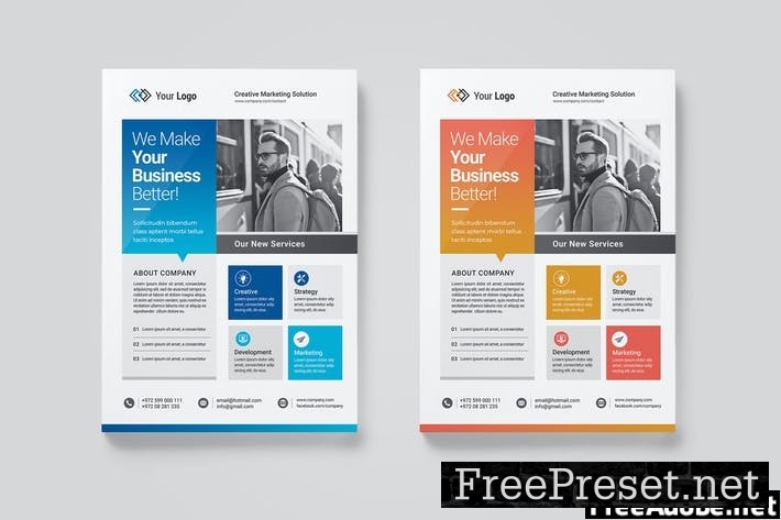 Business Flyer Template P6UCDWV