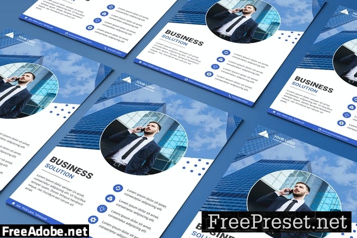 Business Flyer Template YFHPVVB