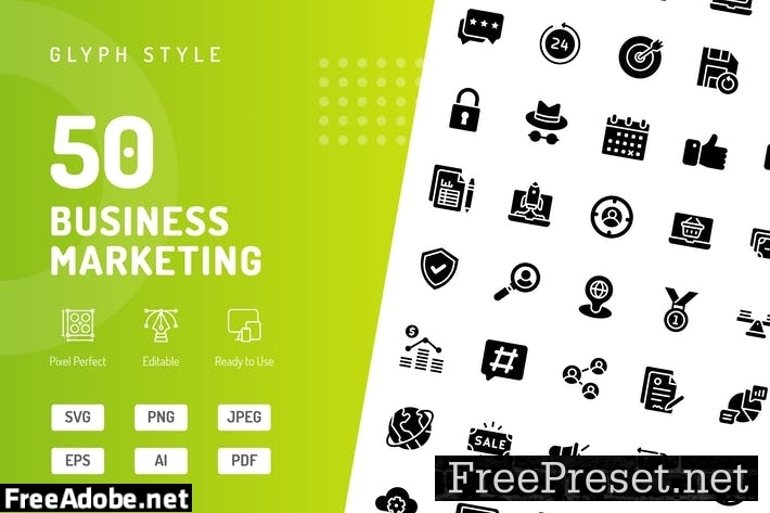 Business Marketing Glyph Icons GMASGD3