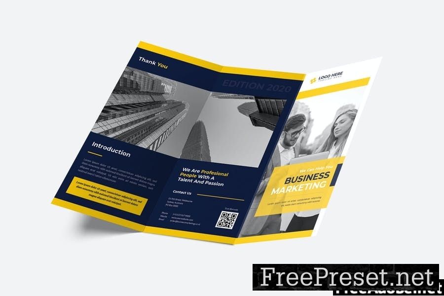 Business Marketing Trifold Brochure