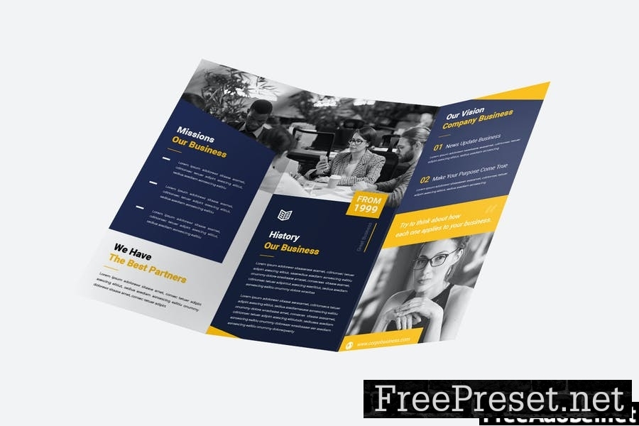 Business Marketing Trifold Brochure