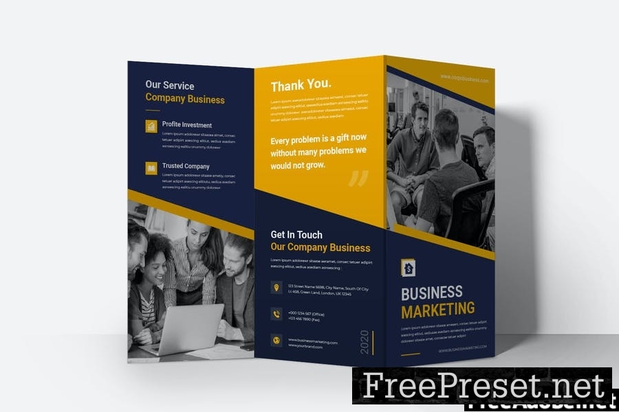 Business Marketing Trifold Brochure