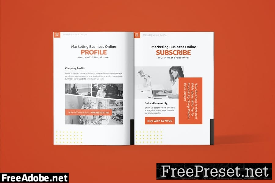 Business Online - Brochure Template WNT9FPB