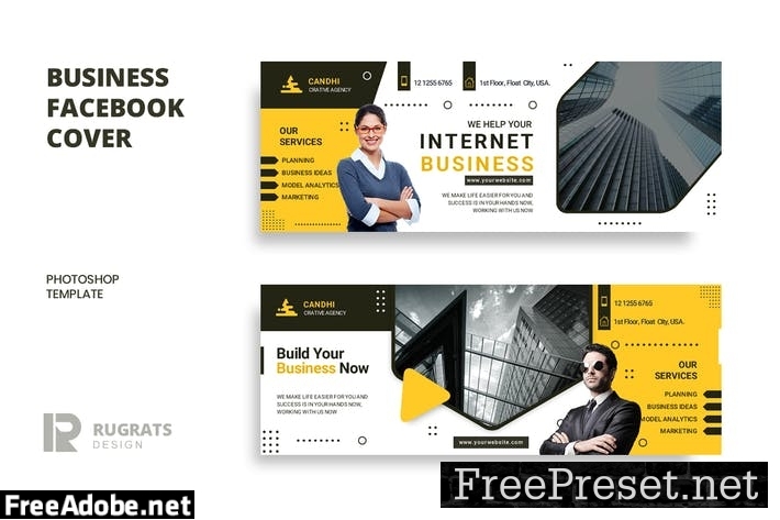 Business r9 Facebook Cover Template N4D552K