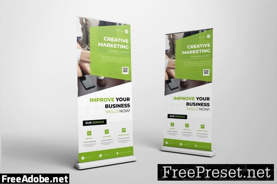 Business Roll Up Banner NEK9UWX