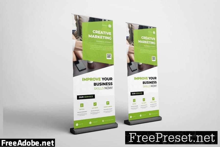 Business Roll Up Banner NEK9UWX