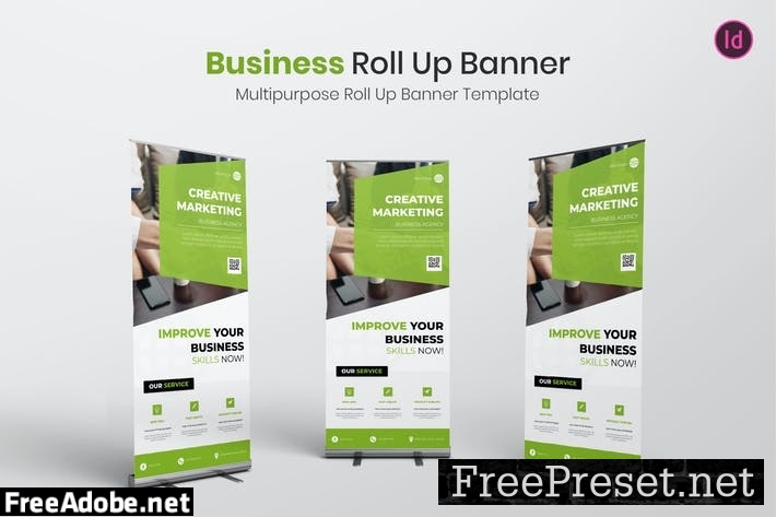 Business Roll Up Banner NEK9UWX