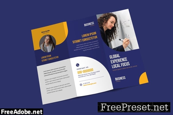 Business Trifold Brochure B2P4Z6G