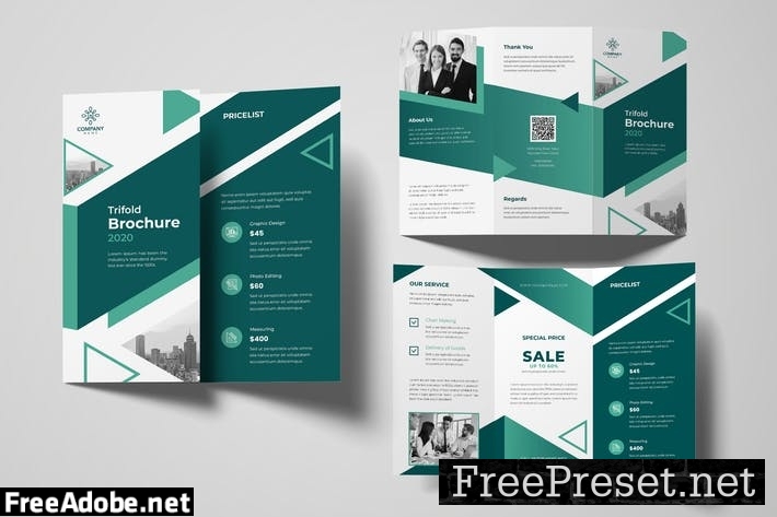 Business Trifold Brochure SH8RDJ3