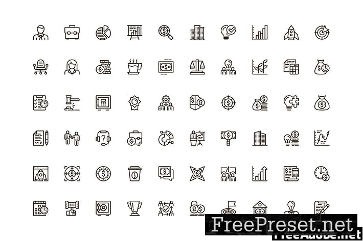 Business Unique Web Line Icons Pack R2XN3LG