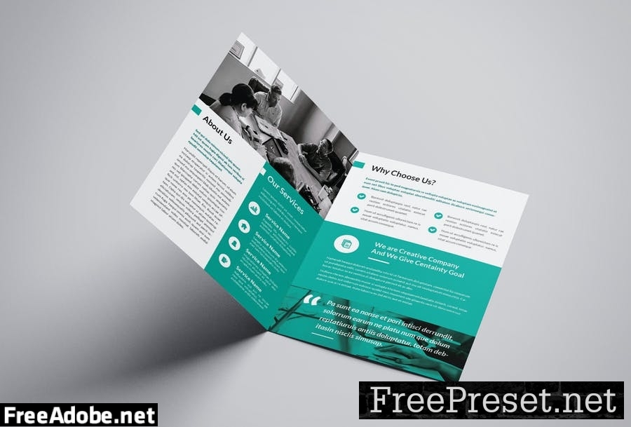 Bussiness Corporate Bifold Brochure UFPLYA