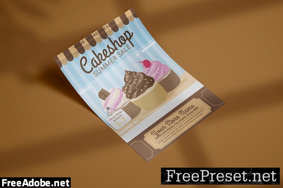 Cake Shop Sale - Flyer Template V6BD5M7