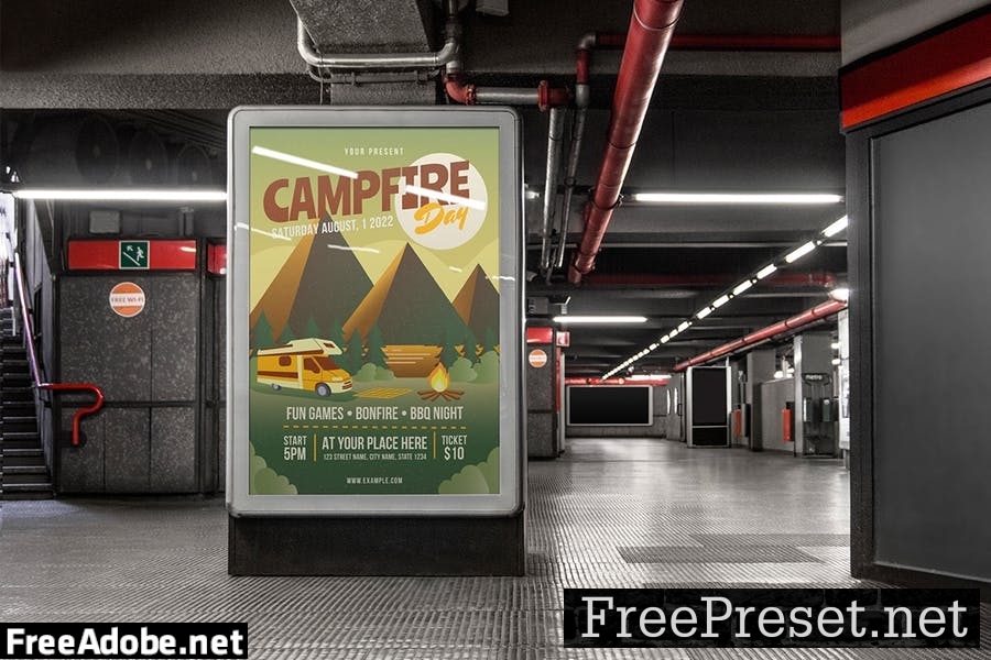 Campfire Days Event - Flyer Template