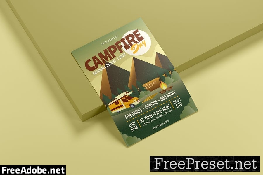 Campfire Days Event - Flyer Template