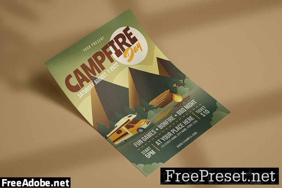 Campfire Days Event - Flyer Template