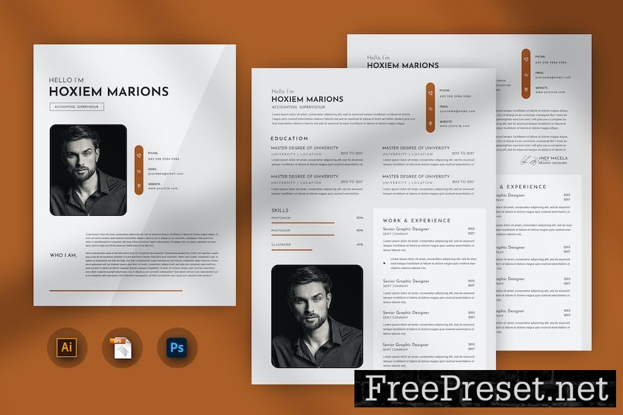 Can Creative Resume & CV Template RXJTJSH