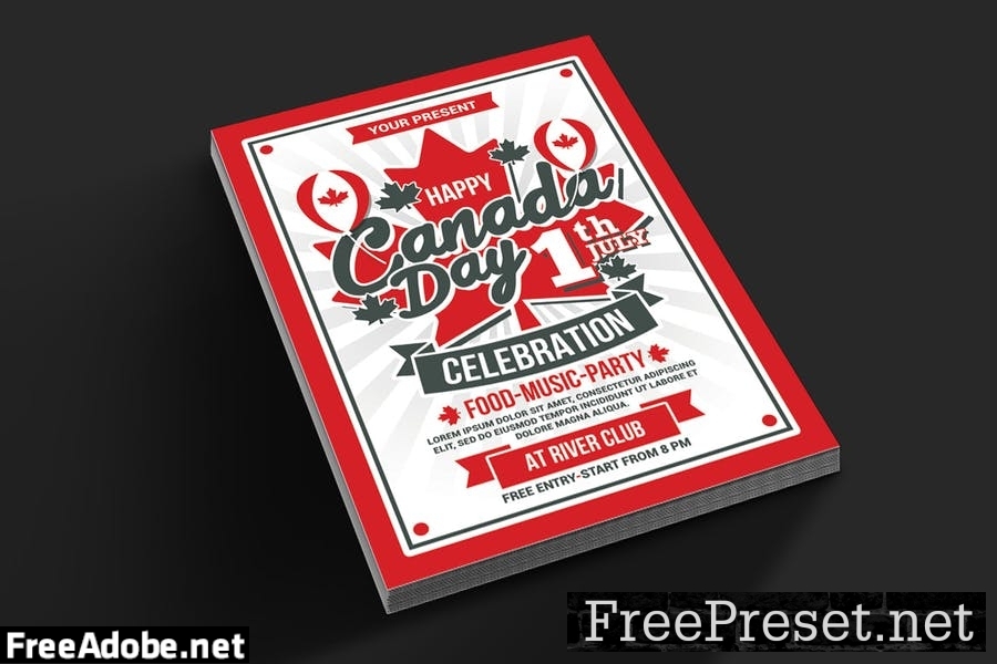 Canada Day Celebration Flyer