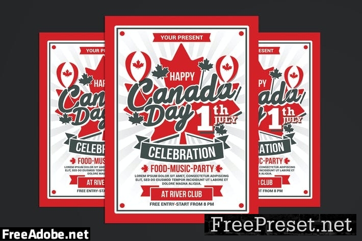 Canada Day Celebration Flyer 876H2G4