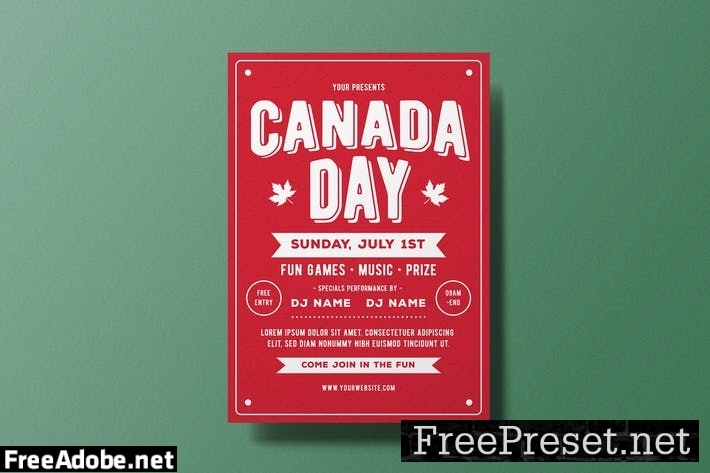 Canada Day Flyer J8TF39B