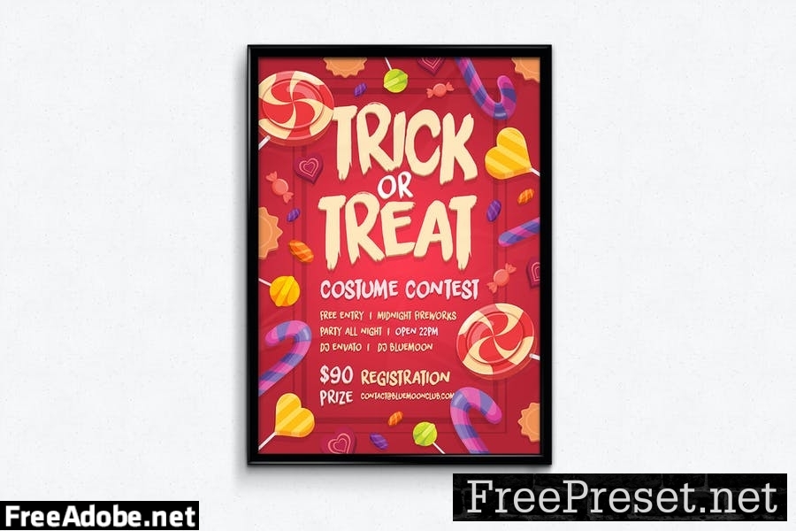 Candy Halloween Poster NPMRYN