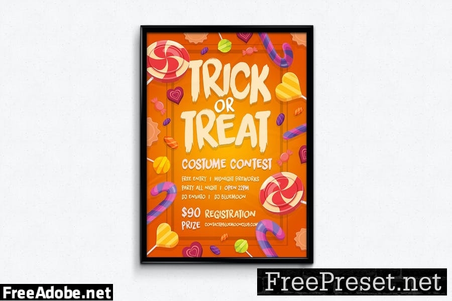 Candy Halloween Poster NPMRYN