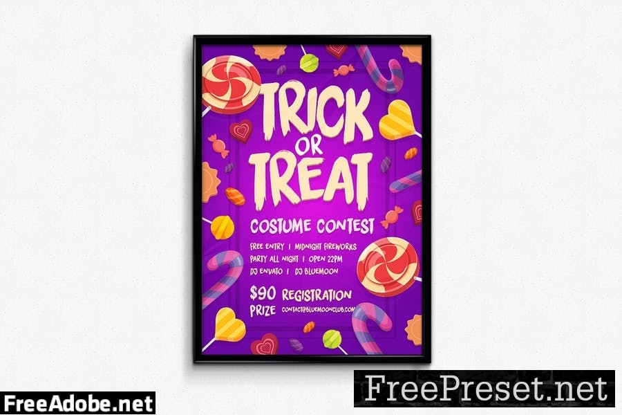 Candy Halloween Poster NPMRYN