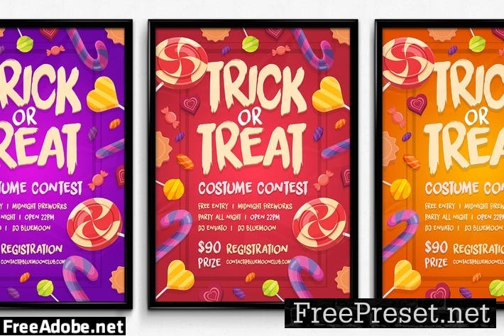 Candy Halloween Poster NPMRYN