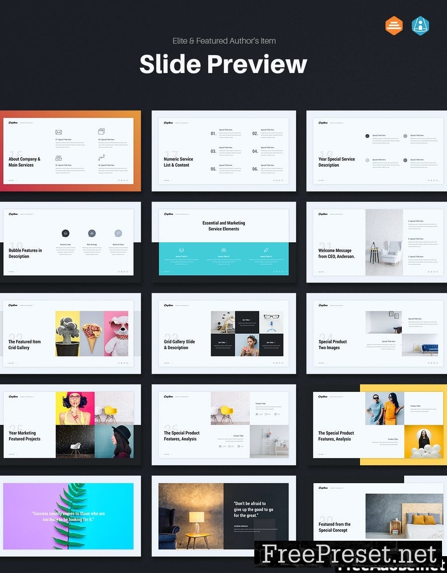 Capitan - Minimal Google Slide Template 5B8HYA