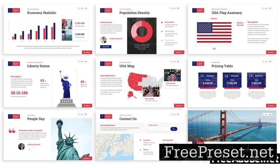 Captain - USA Themes Powerpoint Template