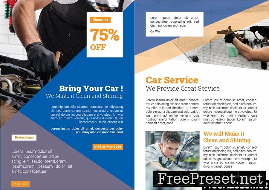 Car Wash Company Brochure