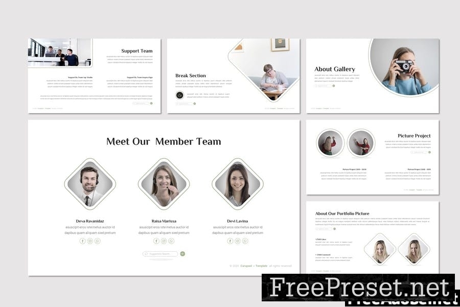 Carapool - Minimalist Powerpoint Template