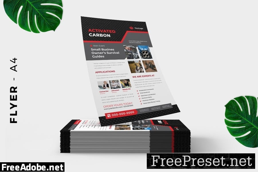 Carbon / Metal Product Flyer Design