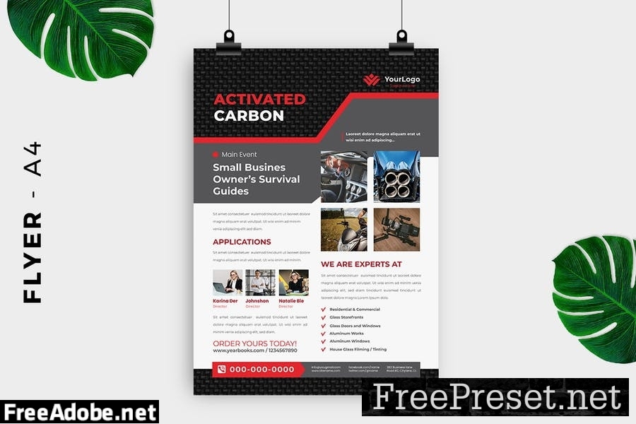 Carbon / Metal Product Flyer Design