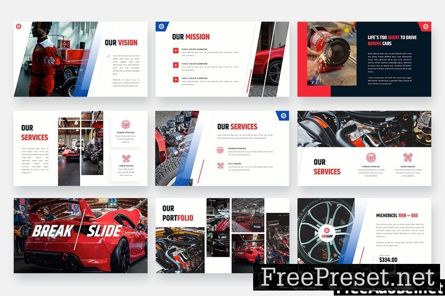 CARGON - Garage & Car Workshop Powerpoint Template