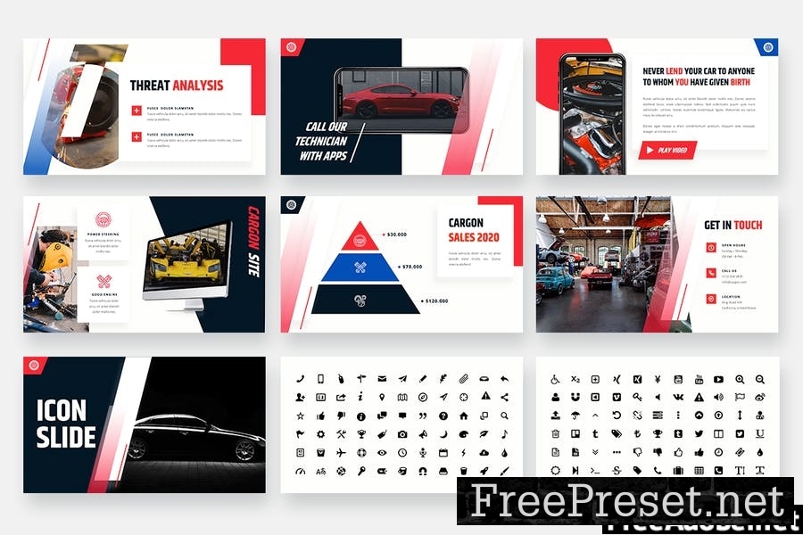 CARGON - Garage & Car Workshop Powerpoint Template