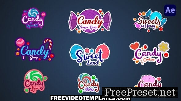 candy kids after effects template free download